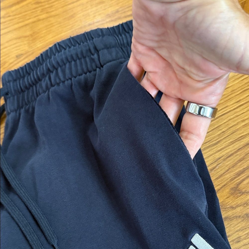 Women’s Adidas Dark Blue Joggers with Logo - Picture 7 of 8